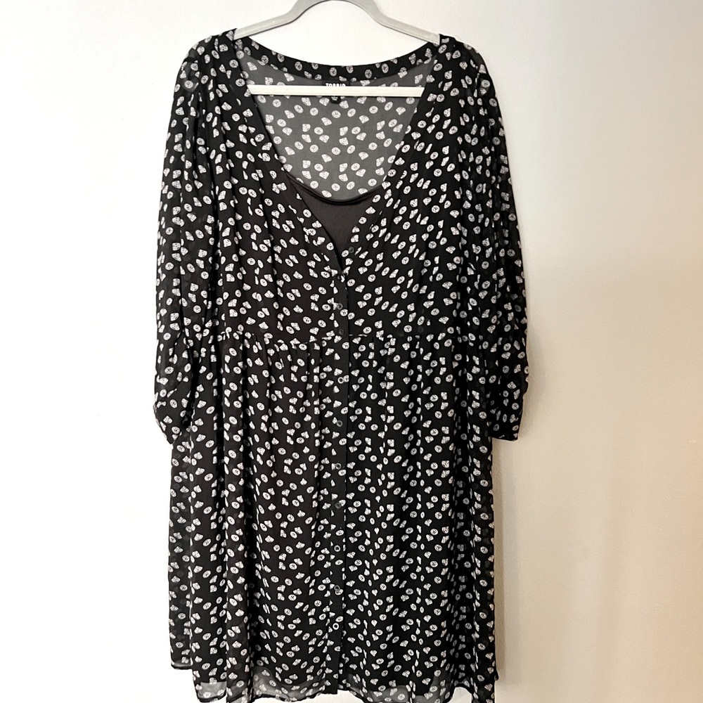 Torrid Shirt Dress 3/4 Sleeve